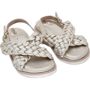 Sam Edelman Girls Braided Vita Sandals Casual Dressy Summer Shoes Sz 1